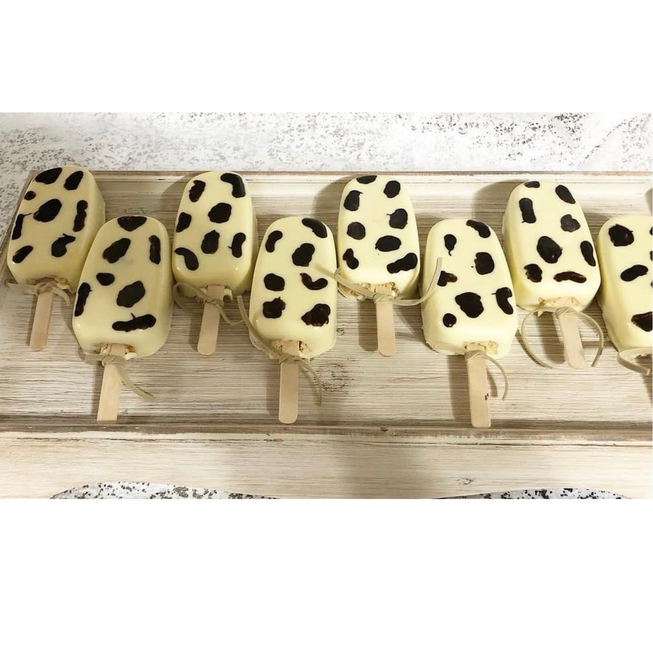 Cow Print Cake Pops