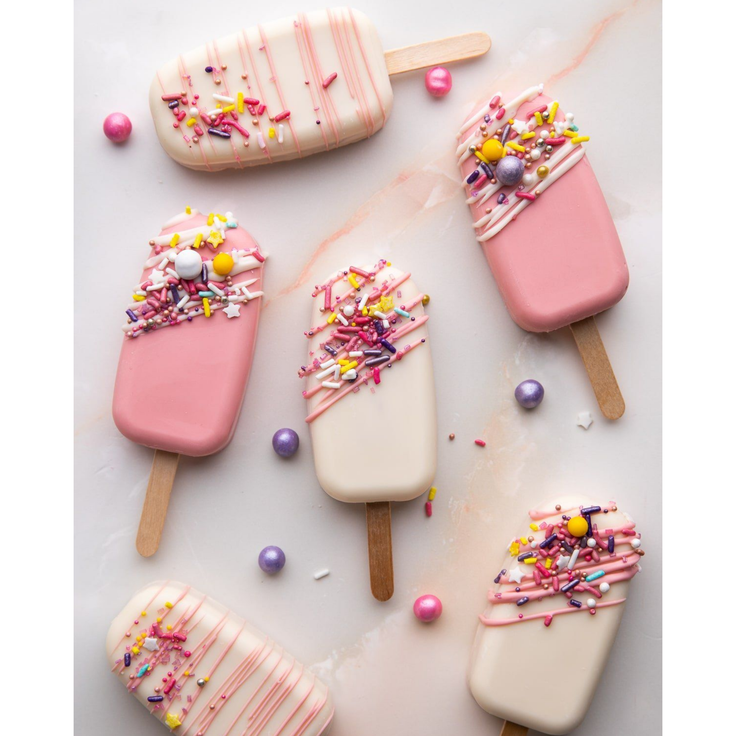Pink Sprinkle Cake Pops