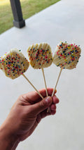 Birthday cake cake pops
