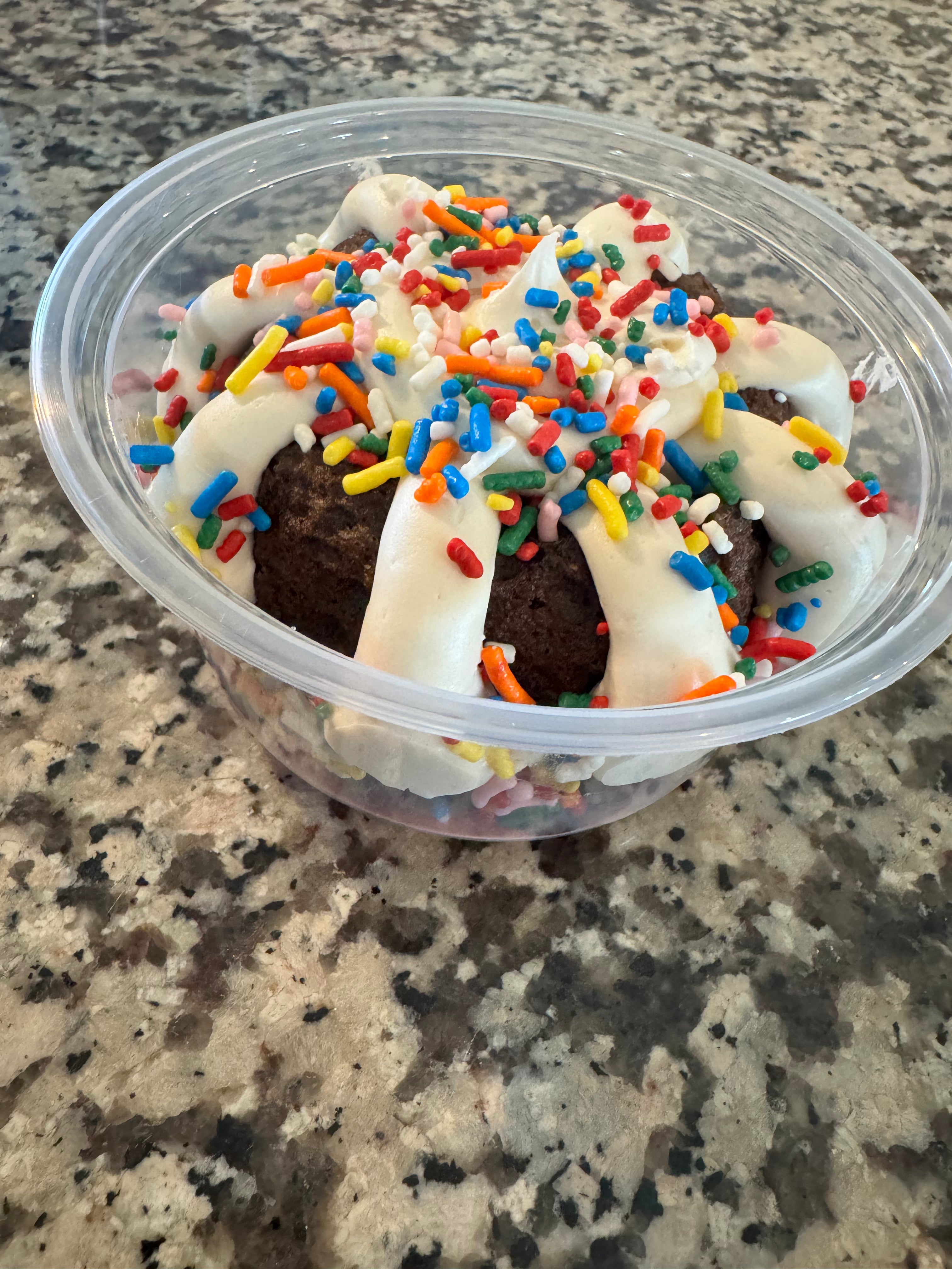 Mini bunt cake sprinkles