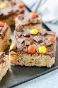 Reece's Pieces Rice Krispy Treats