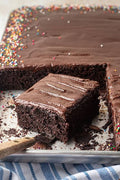 Chocolate Sheet Cake W/ Sprinkles