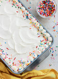 White Sheet Cake W/ Sprinkles